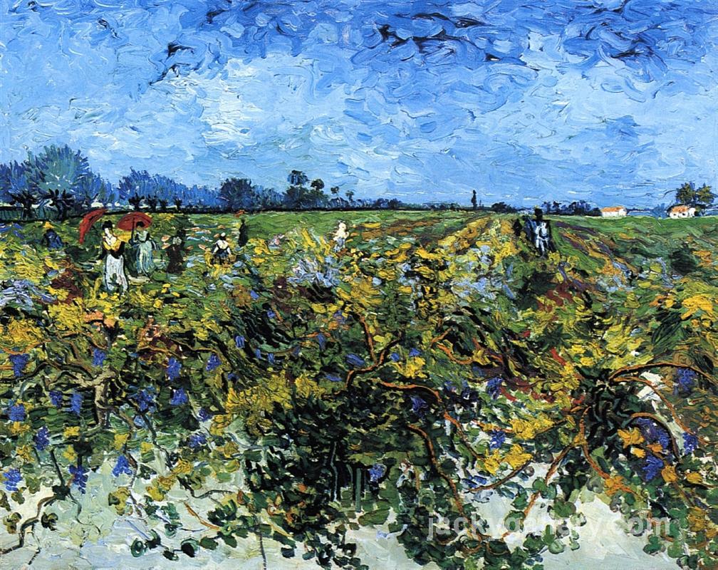 The Green Vinyard, Van Gogh painting